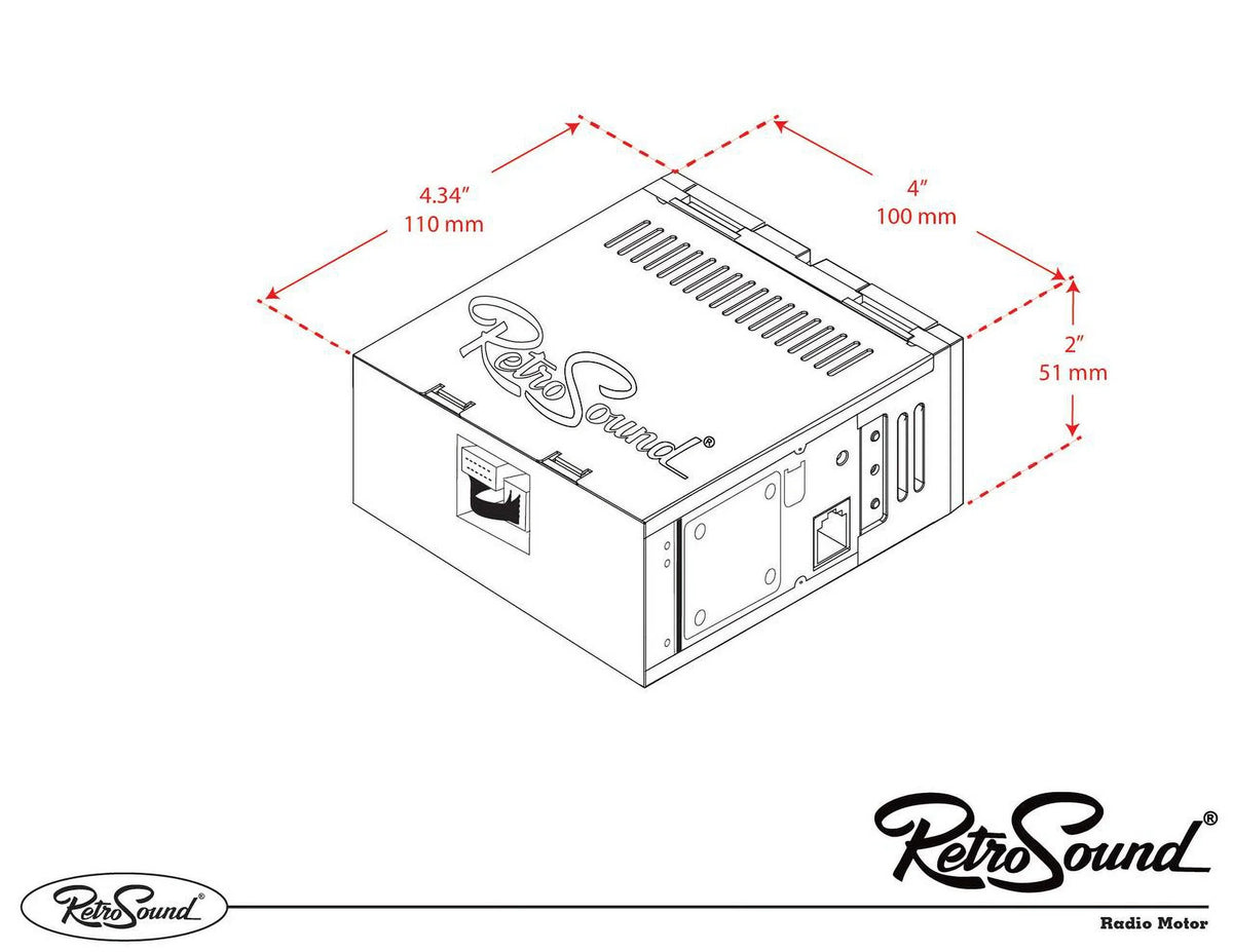 RetroRadio Compatible with 1977-85 Mercury Capri Features Include Bluetooth, , / --121-55P-75PMC3