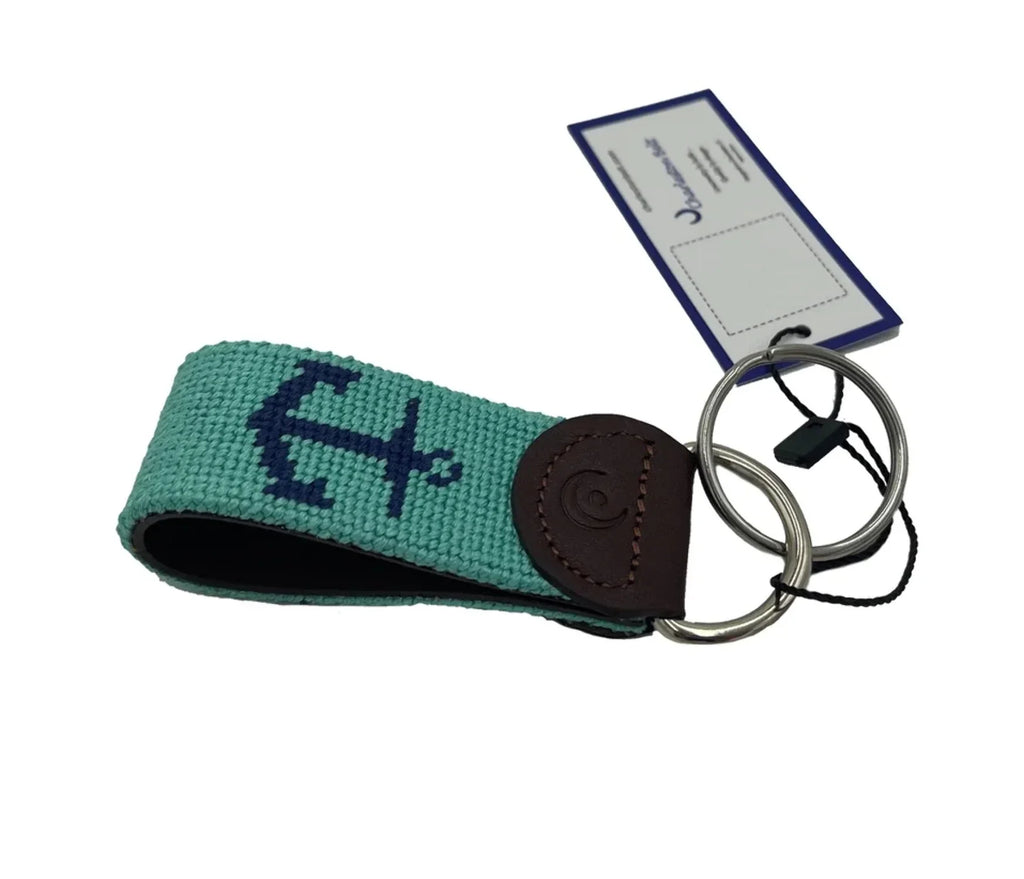 Key Fob - Nautical Wheel and Anchor