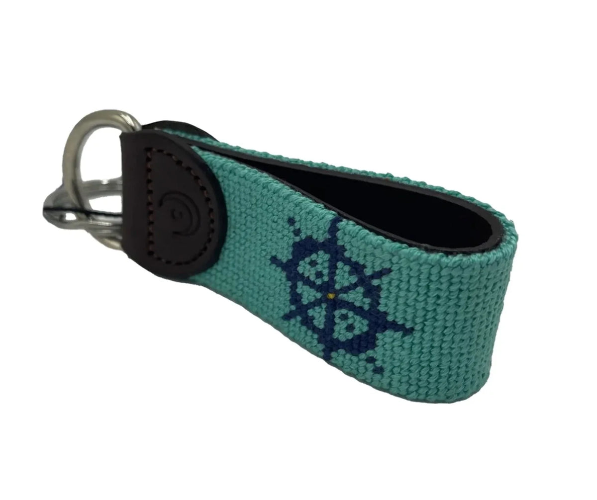 Key Fob - Nautical Wheel and Anchor