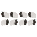 Pyle Audio 6.5 In 2 Way 200W Flush Mount Bluetooth Ceiling Wall Speakers (8 Pk)