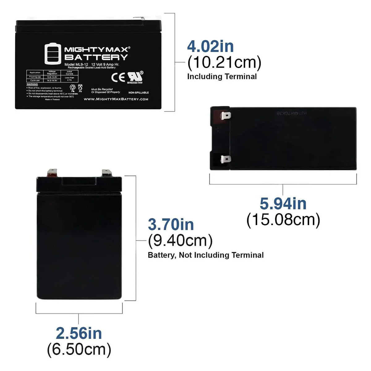 12v 9AH Battery for Merida  500 Electric Bike - 2 Pack