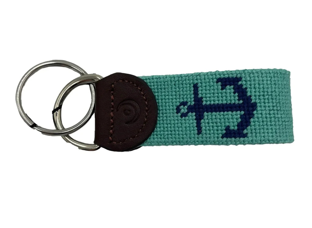 Key Fob - Nautical Wheel and Anchor