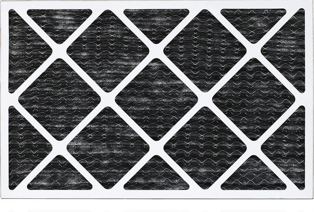 Filterbuy 10x24x1  8 Odor Eliminator Pleated   Furnace Air Filters with Activated Carbon (5-Pack)