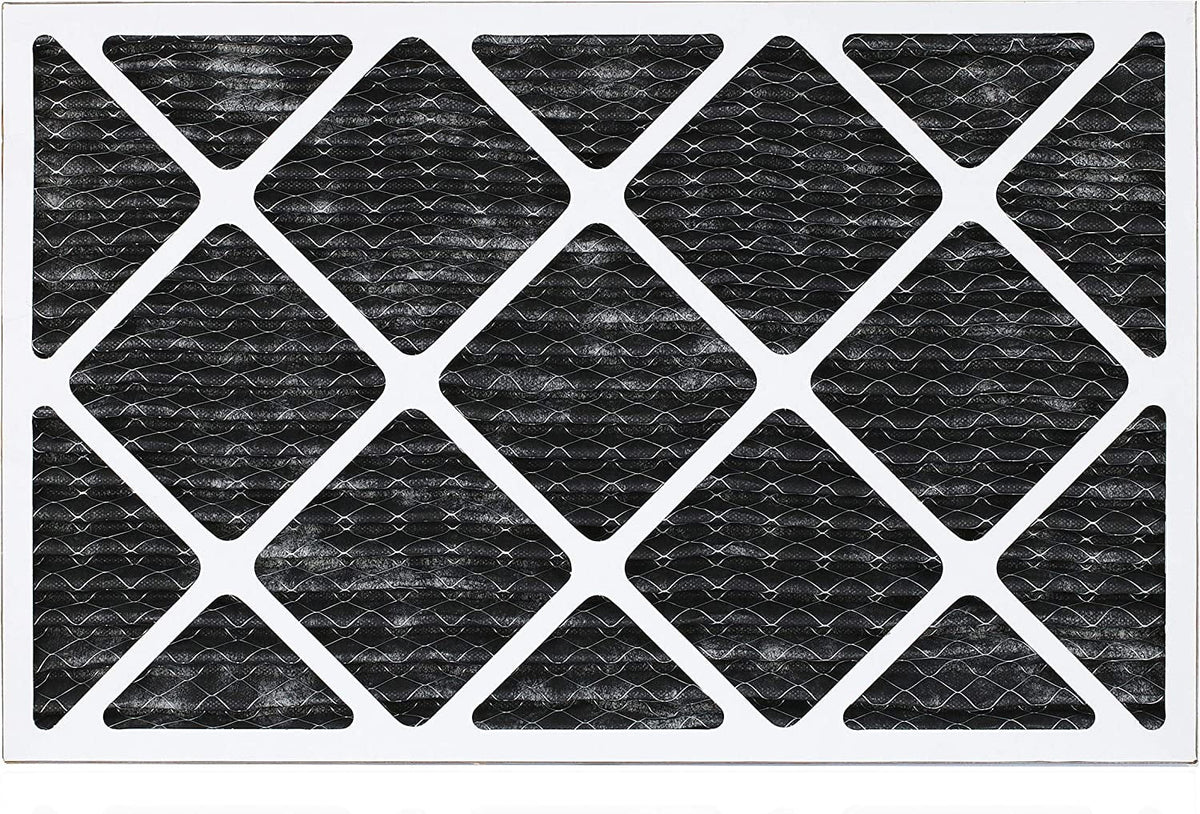 Filterbuy 10x24x1  8 Odor Eliminator Pleated   Furnace Air Filters with Activated Carbon (5-Pack)