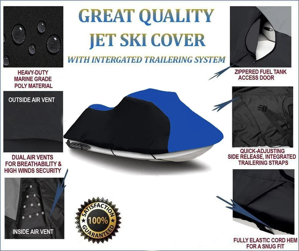 /  -, Jet Ski  Watercraft Cover Compatible for Kawasaki ZXi 750 & ZXi 900 1995 1996 1997     2 Seater
